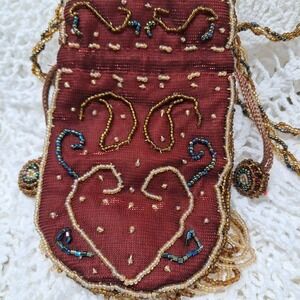 Vintage‎ Medicine bag BEADED BOHO